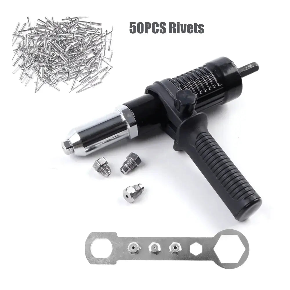 2.4 To 4.8 Mm Electric Rivet Gun Adapter Kit For Cordless Drills High Efficiency Riveting Tool
