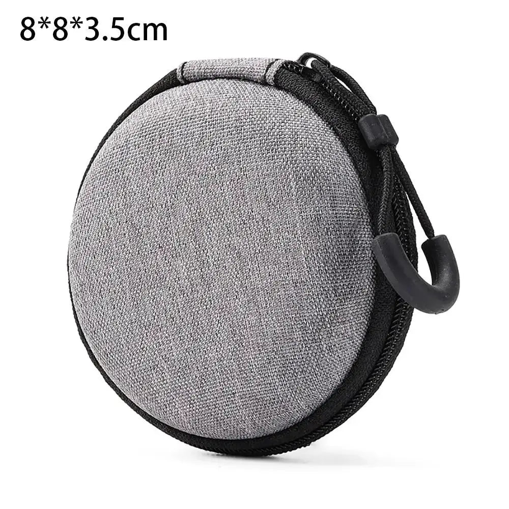 NovaGuard EVA Storage Bag Pouch Compact Zipper Case For AirPods Earphones Phones And Charging Cables