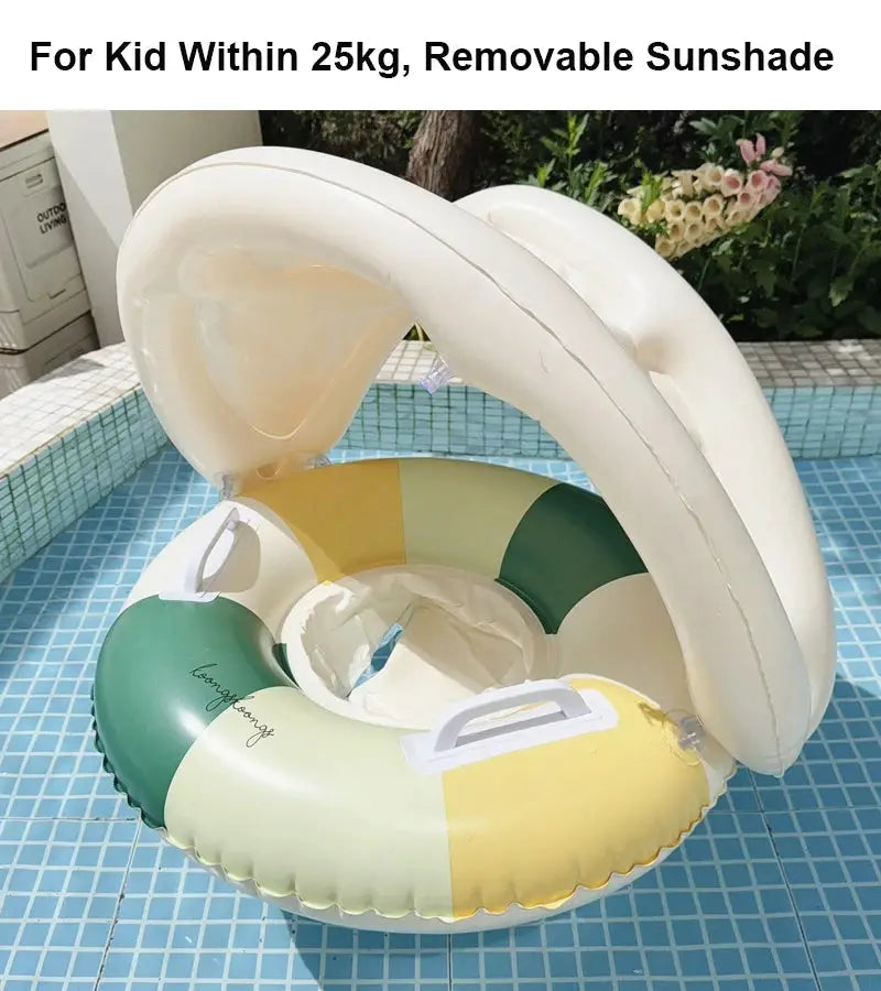 Roosin Baby Pool Float Ring Inflatable Swim Ring For Kids Under Six Safe Buoyancy Seat For Water Play