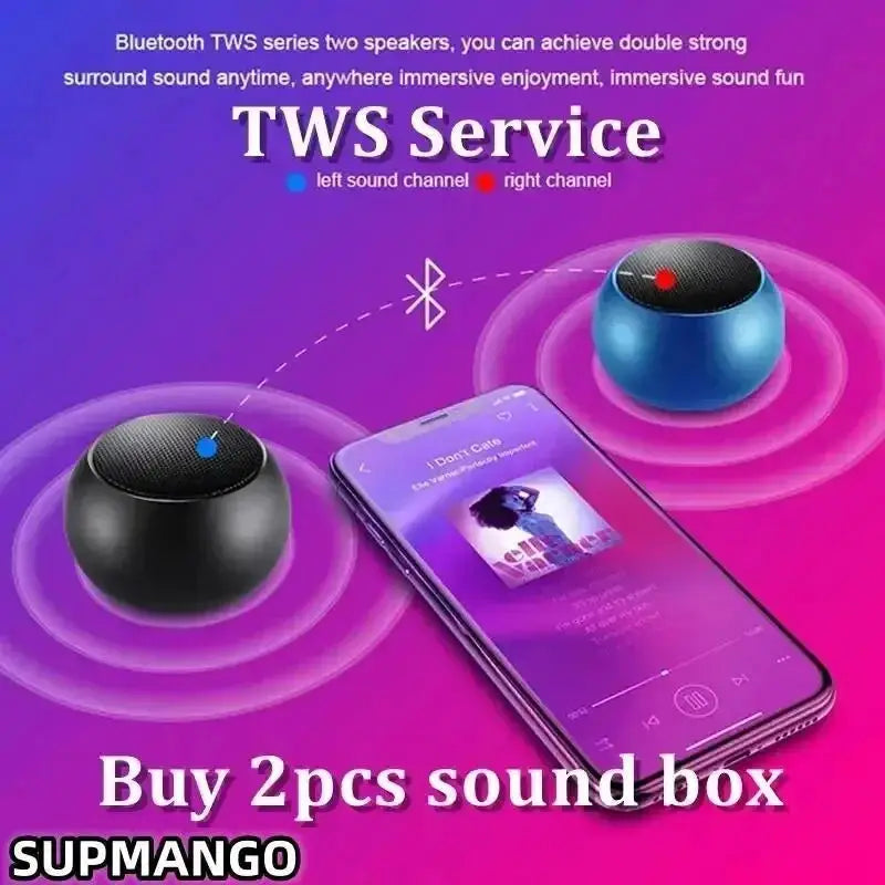 M3 Flash Wireless Bluetooth Speaker Portable Compact Outdoor Stereo With Steel Gun Metal Finish And Heavy Subwoofer Bass