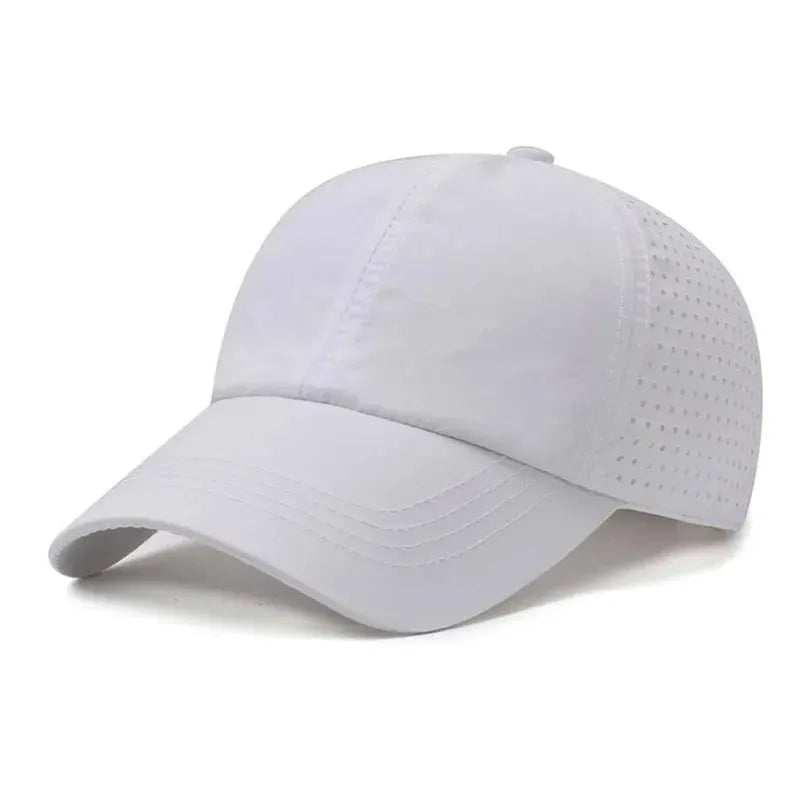 Dry Quickly Sun Cap Unisex Outdoor Casual Baseball Hat Big Size 60 To 65cm Adjustable Peaked Visor Cap