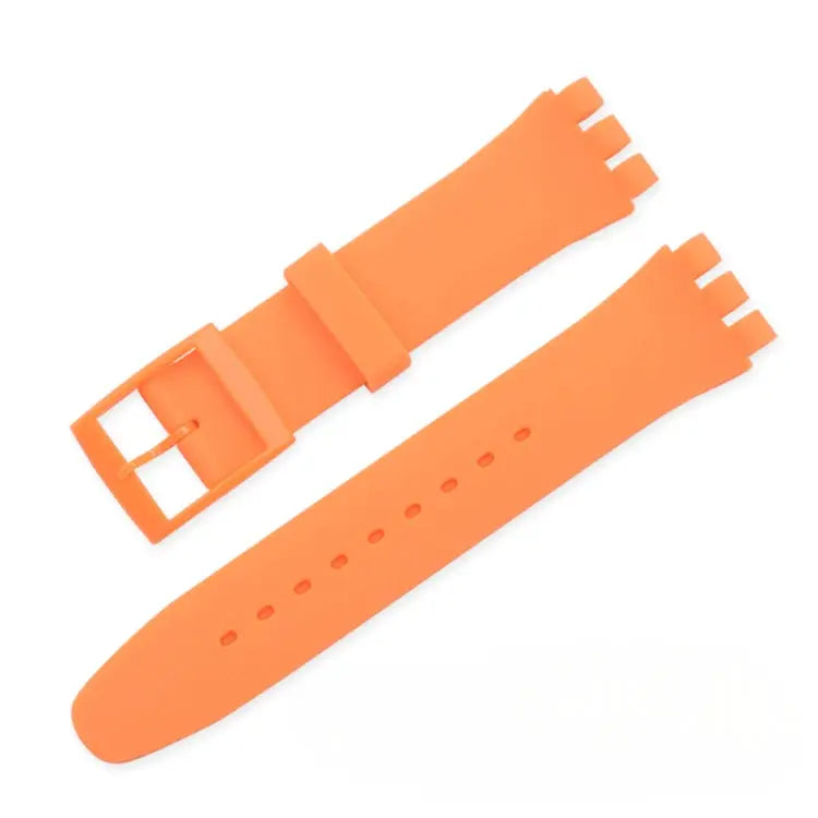 Swatch Compatible Silicone Watch Band 16mm 17mm 19mm 20mm Waterproof Colorful Rubber Strap For Men And Women