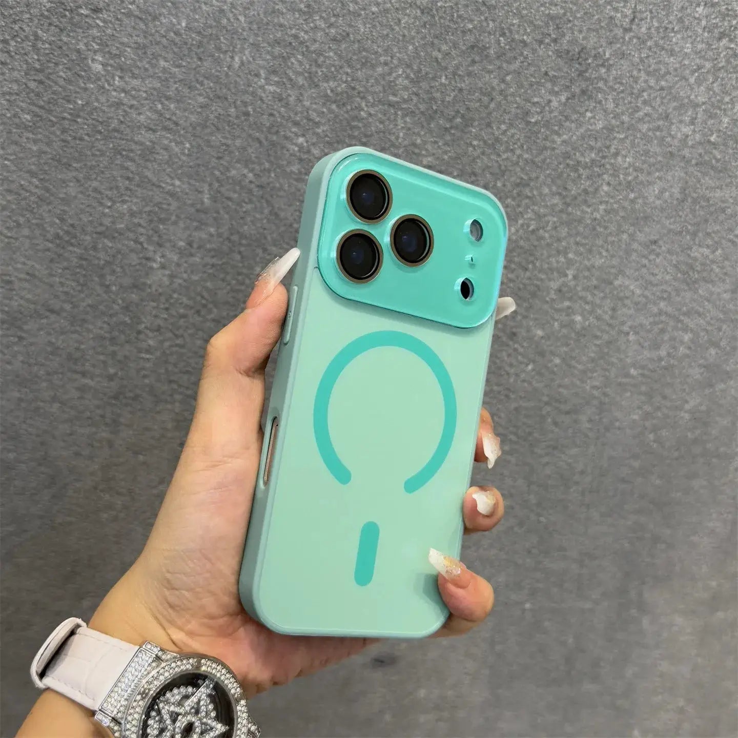 Matte Electroplating Magnetic Case With All Inclusive Lens Film For iPhone 12 13 14 15 16 17 Pro Max And 17Air MagSafe