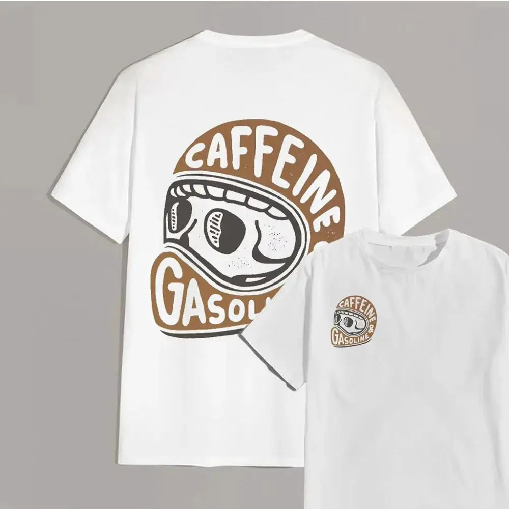 2025 Latest Original Pattern Printed Cotton T Shirt for Men Summer Casual Short Sleeve Crew Neck Top