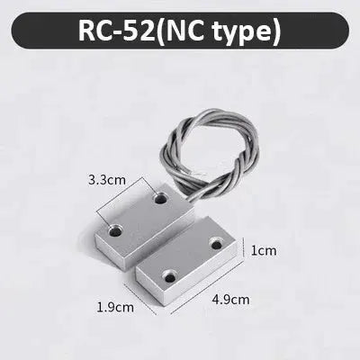 Simples Market RC-52 NC-type door sensor set with two metal magnetic reed switch blocks for security alarm