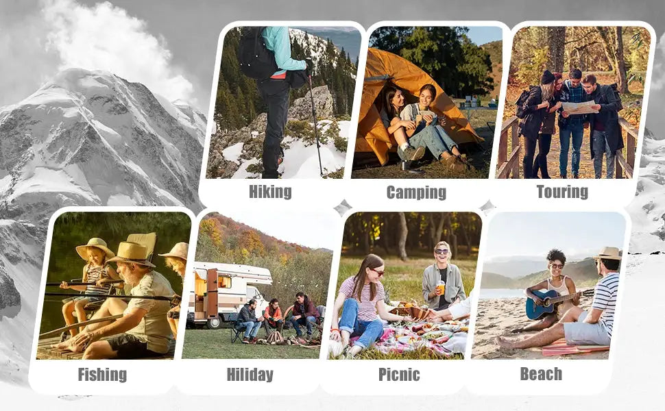WESTTUNE folding camping chair with headrest; Simples Market aluminum alloy lightweight outdoor chair collage scenes
