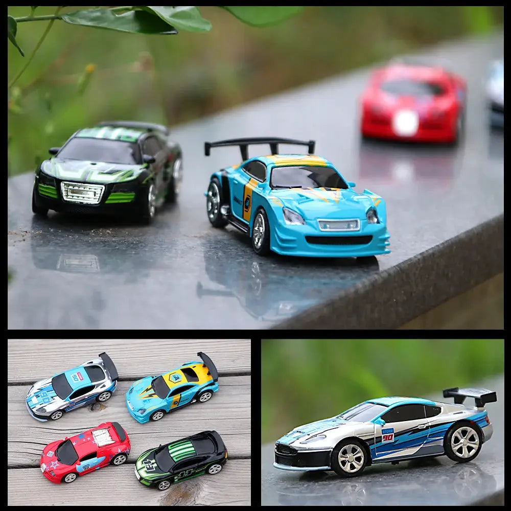 1 58 Scale Remote Control Car Mini RC Battery Operated Drift Buggy Bluetooth Radio Controlled Toy For Kids PVC Can Pack