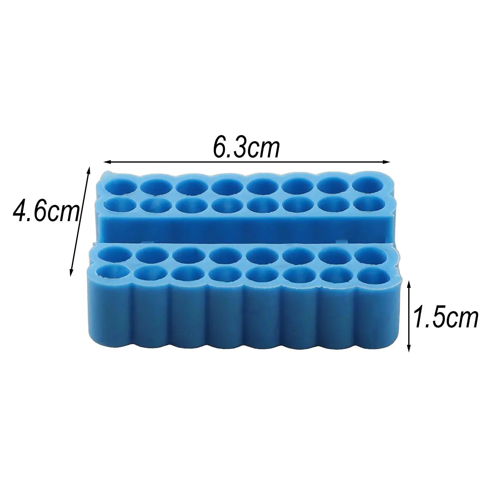 Simples Market 2pc blue 32-hole bit holder organizer for 6.35mm hex bits