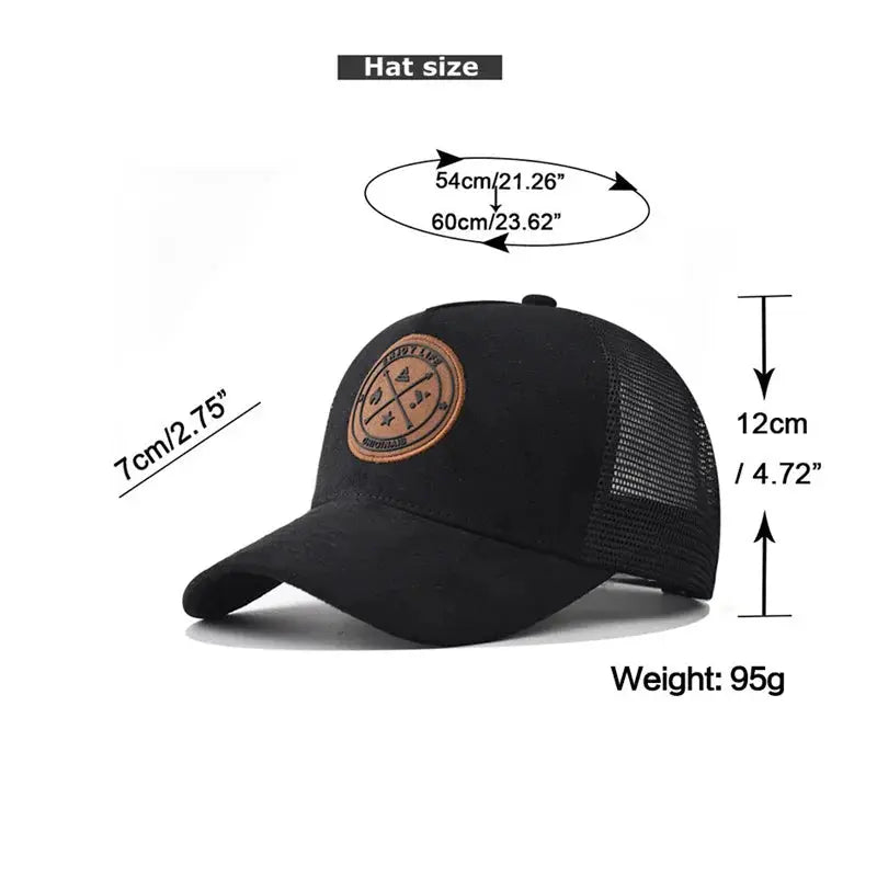 Summer Mesh Baseball Cap For Women And Men ENJOY LIFE Patch Snapback Breathable Unisex Street Hip Hop Trucker Cap