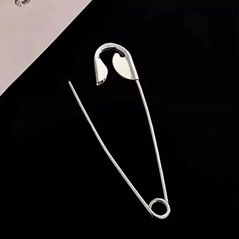 LuxeLocks Large Metal Safety Pin Hair Claw With Secure Slip Resistant Grip For All Hair Types