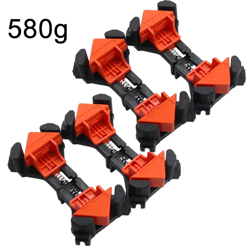 Portable Right Angle Woodworking Clamp Set 4 Piece Or 8 Piece With Spring Clamps And 90 Degree Locator