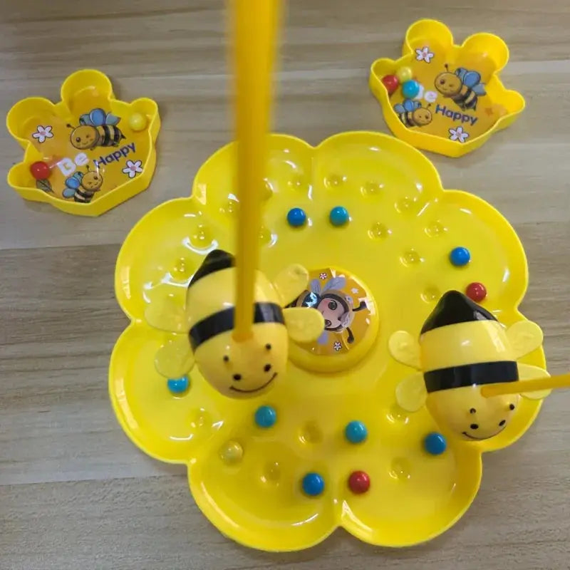 Little Bumblebee Multifunctional Board Game Puzzle Fishing Toys Educational Interactive Game For Kids Family Gift