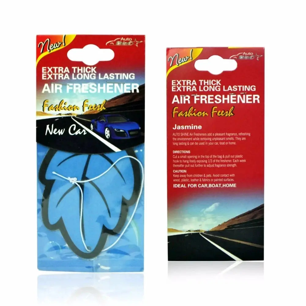 6 Piece Car Air Fresheners Tea Paper Natural Vanilla Perfume Fragrance Leaf Shape Auto Hanging Interior Accessories