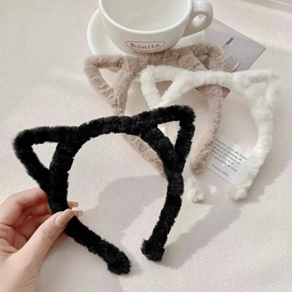 Soft Furry Cat Ear Headband For Women Ideal For Lolita Cosplay Parties Events Cute Accessory For Daily Wear