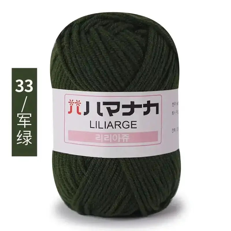 Milk Sweet Soft Cotton Baby Yarn Bamboo Blend Velvet Thick Wool For Hand Knitting And Crochet DIY Sweaters