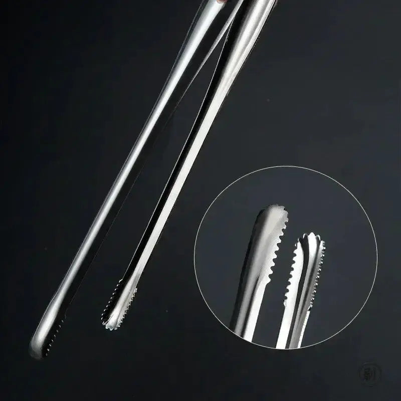 Super Grip Non Slip Kitchen Tongs Wide Tip Stainless Steel Design For Effortless Cooking Grilling And Serving