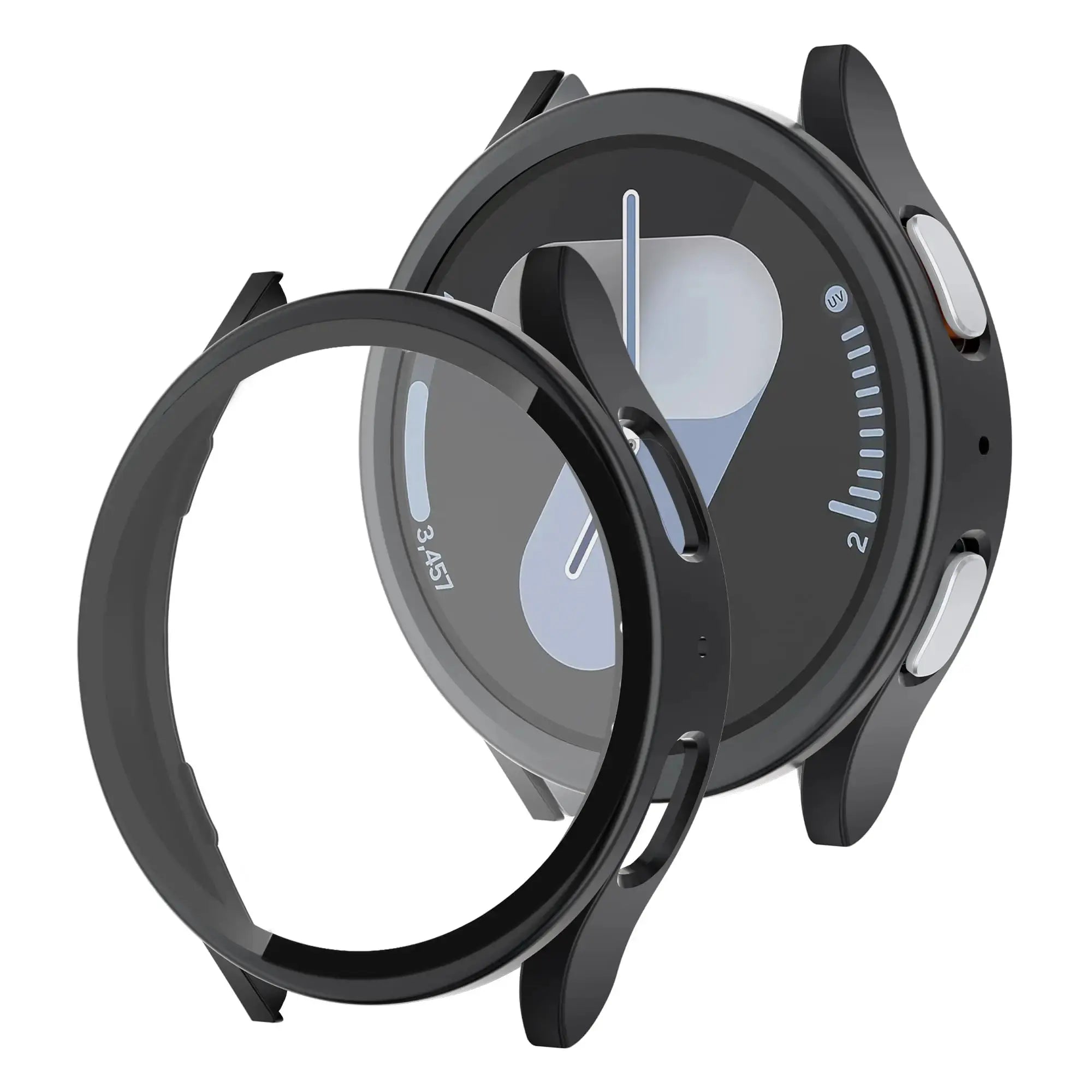Glass+PC Case for samsung Galaxy watch 7 6 5 4 44mm 40mm Accessories all-around Anti-fall bumper cover watch7 4 Screen protector