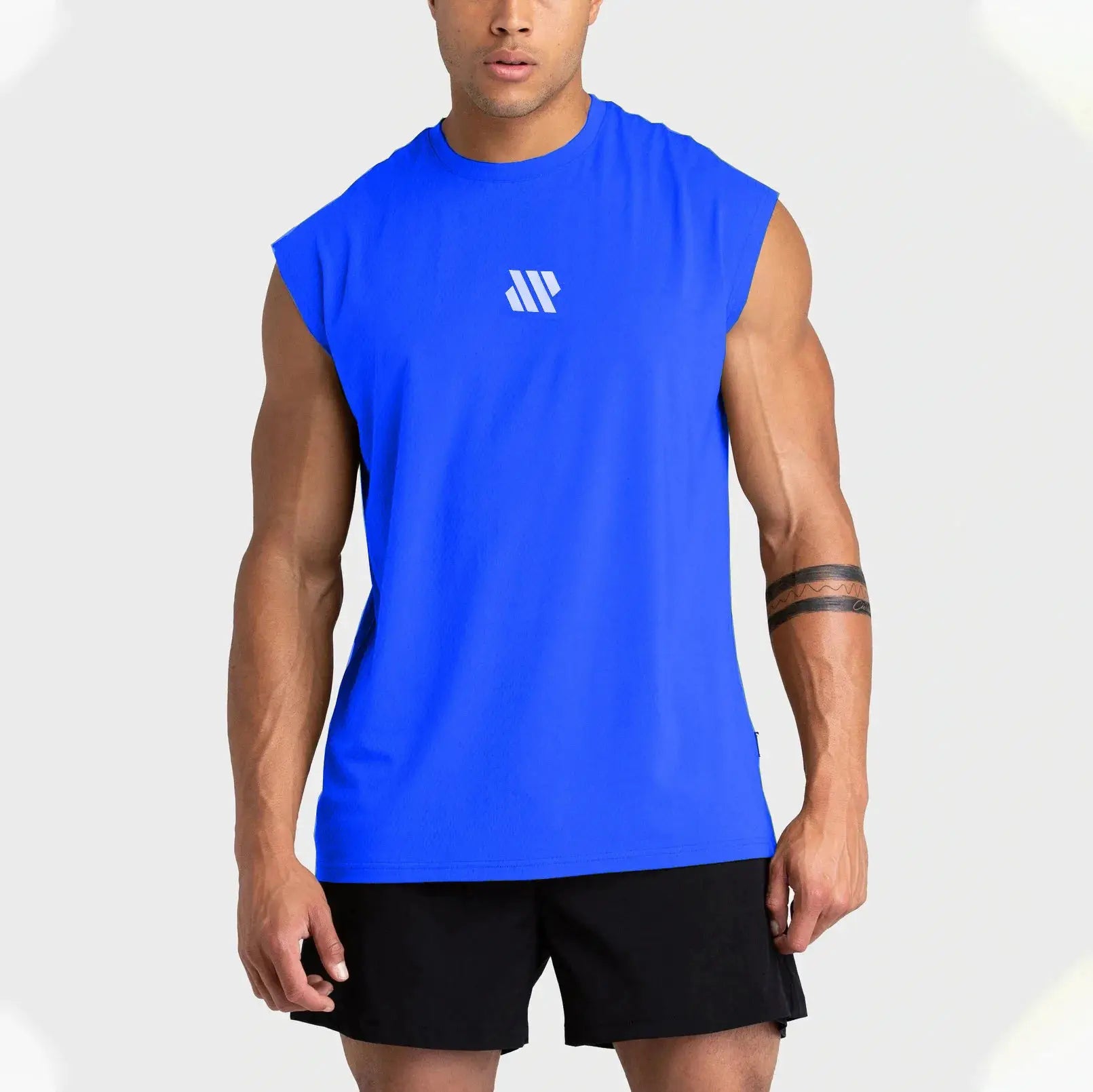 Men's Sleeveless Sports Shirt Quick Dry Breathable Vest for Gym Running and Training Loose Fit Summer Wear