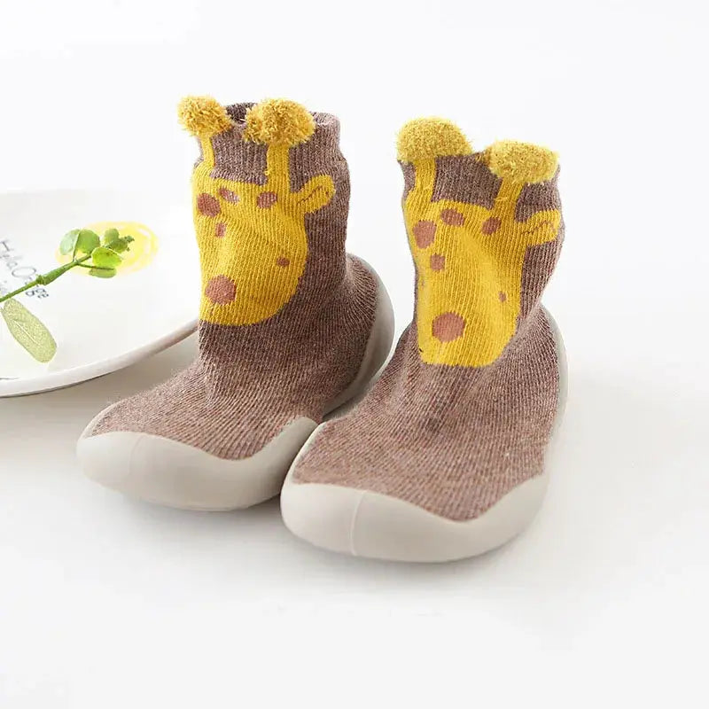 Baby Shoes Toddler First Walkers Infant Knit Booties With Rubber Soft Non Slip Sole Casual Shoes Boys Girls