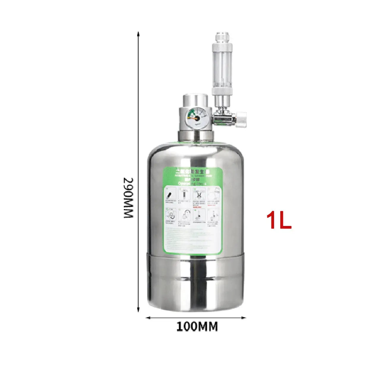 Dreamburgh Stainless Steel Aquarium CO2 Generator System Kit For Plant Growth And Fish Tanks