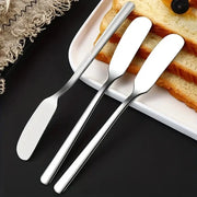 Chefly 2 Piece Stainless Steel Butter Knife And Cheese Spreader Set For Versatile Kitchen Spreading Tools