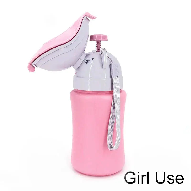 Emergency Portable Kids Urinal for Travel and Car Use Anti Leakage Shrinkable Potty 600ml 750ml for Boys and Girls