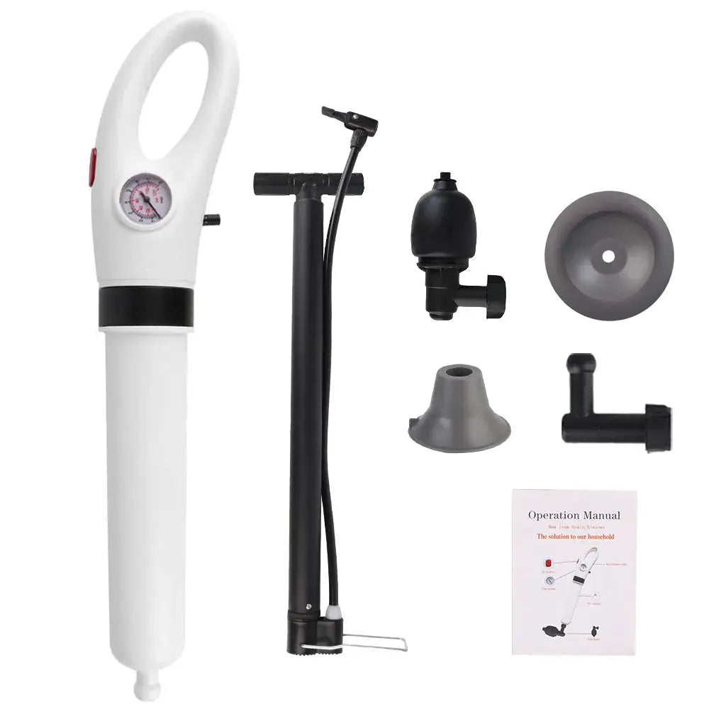 High Pressure Toilet Plunger Air Drain Blaster For Clogs And Sewer Pipes Unblocker