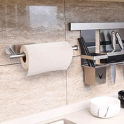 Kitchen Paper Towel Holder Adhesive Wall Mount Toilet Roll Dispenser Napkin Rack Cabinet Storage Bathroom Accessories