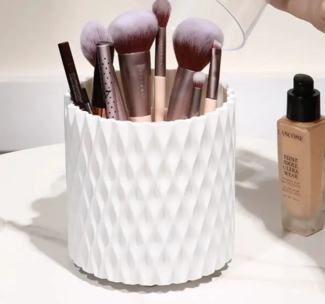 360 Rotation Makeup Brush Storage Cartridge Portable Organizer For Lipstick Eyebrow Pencils Eye Shadow Brushes