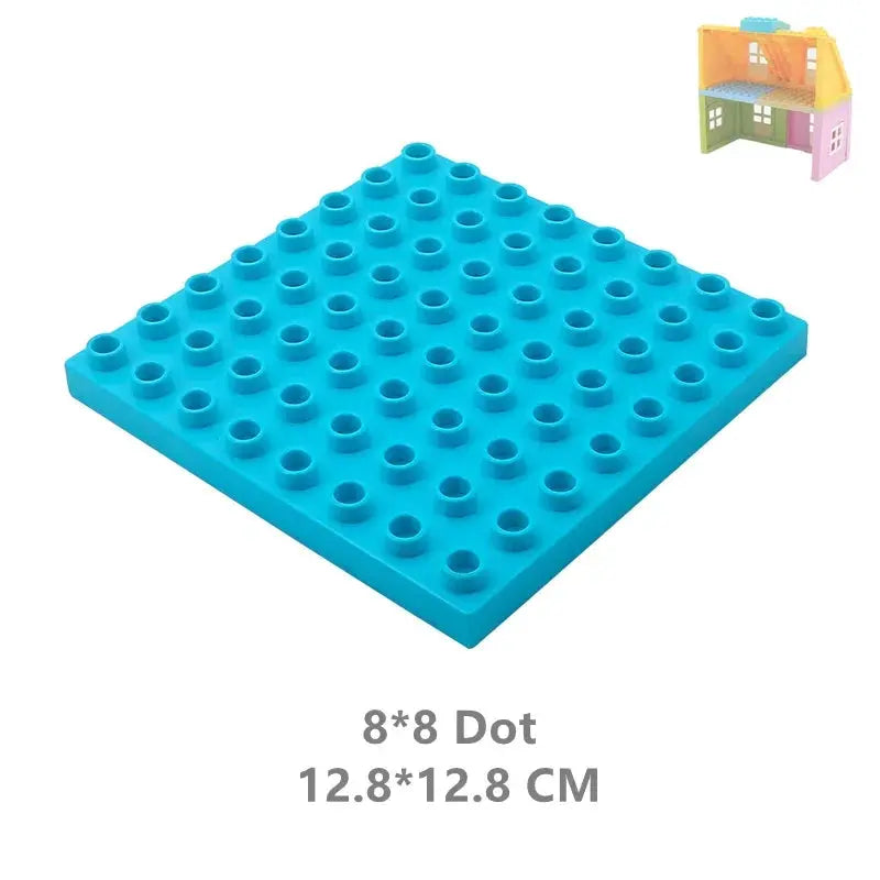 Big Building Blocks Houses Kit With Doors Windows Walls And Roof Compatible With Large Bricks Boys And Girls Toy Gifts