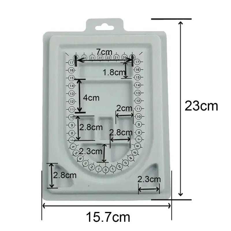 Floked Bead Board 13 Compartment Jewelry Making Tray for Bracelet and Necklace Organization