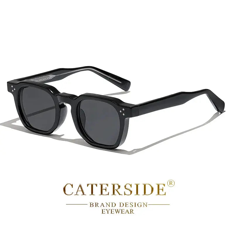 Caterside Fashion Unisex Small Frame Square Sunglasses Personalized Design With UV400 Lenses