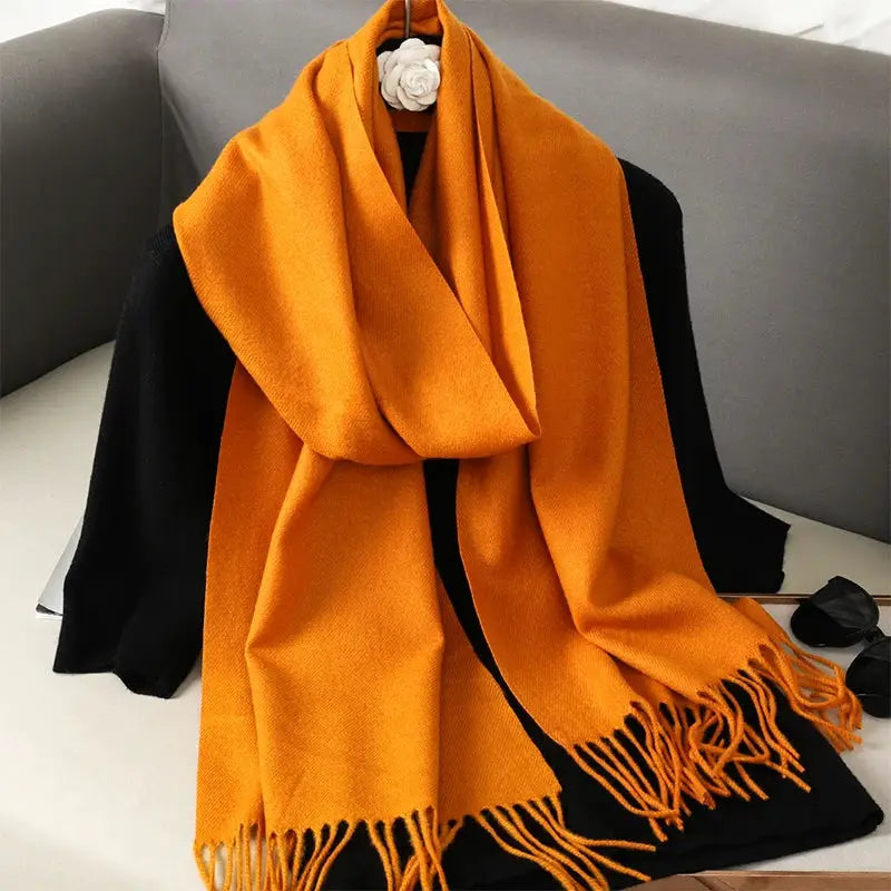 Brand 62 Womens Long Cashmere Blend Winter Scarf Hijab Shawl Wrap For Outdoor Warmth
