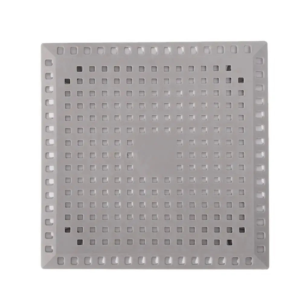 Simples Market square stainless steel drain strainer with perforated grid for anti-clogging