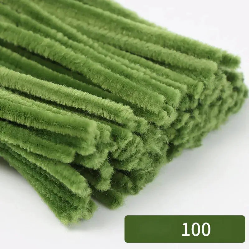 100 Count 30cm Chenille Stems Pipe Cleaners For Kids Crafts Educational Toys Colorful Bulk DIY Craft Supplies