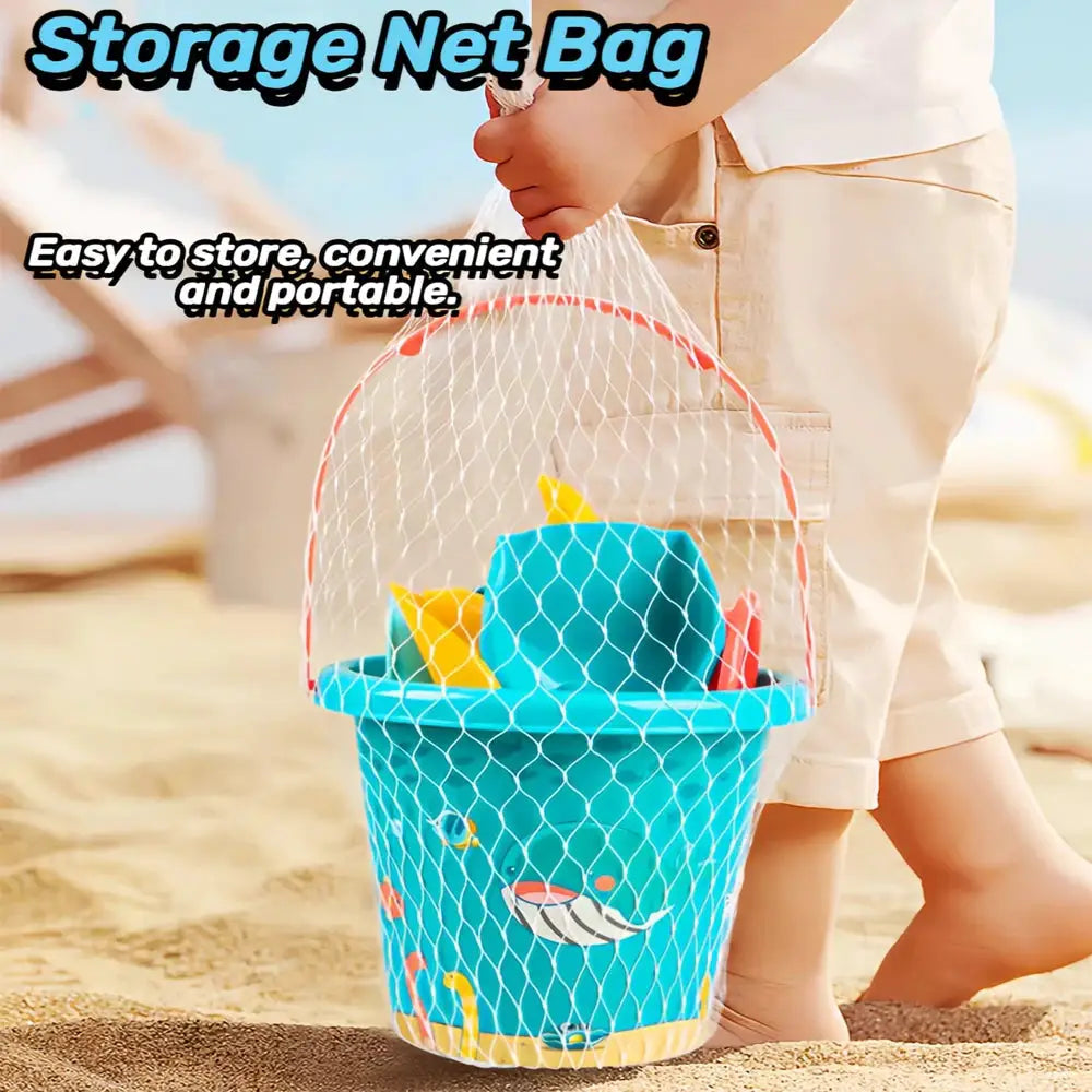 18 Piece Beach Sand Toy Set Durable Plastic Outdoor Sand Play Tools For Boys And Girls Summer Holiday Gift