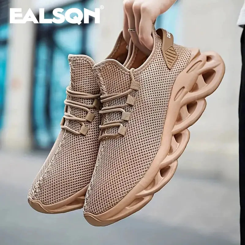 Unisex Running Shoes Breathable Mesh Upper Lightweight EVA Outsole Casual Sneakers For Men Women Outdoor Activities