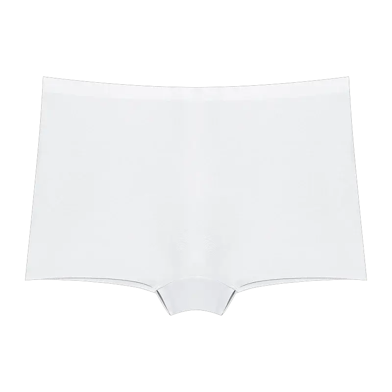 Women's seamless panties by Simples Market, white solid color briefs for comfortable wear.