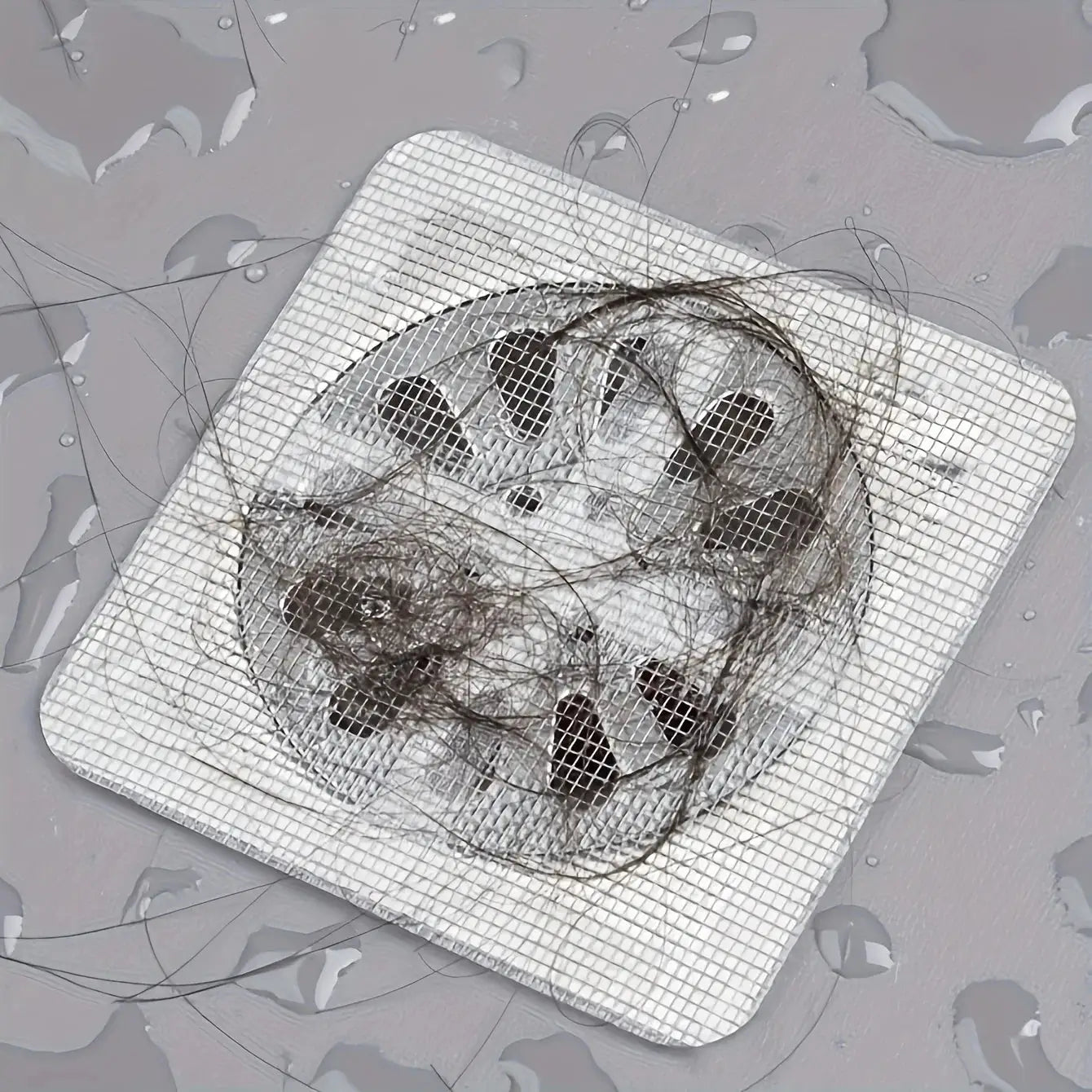 Floor Drain Sticker Self Adhesive Hair Filter Net For Bathroom Kitchen Sewer Blockage Prevention Mesh