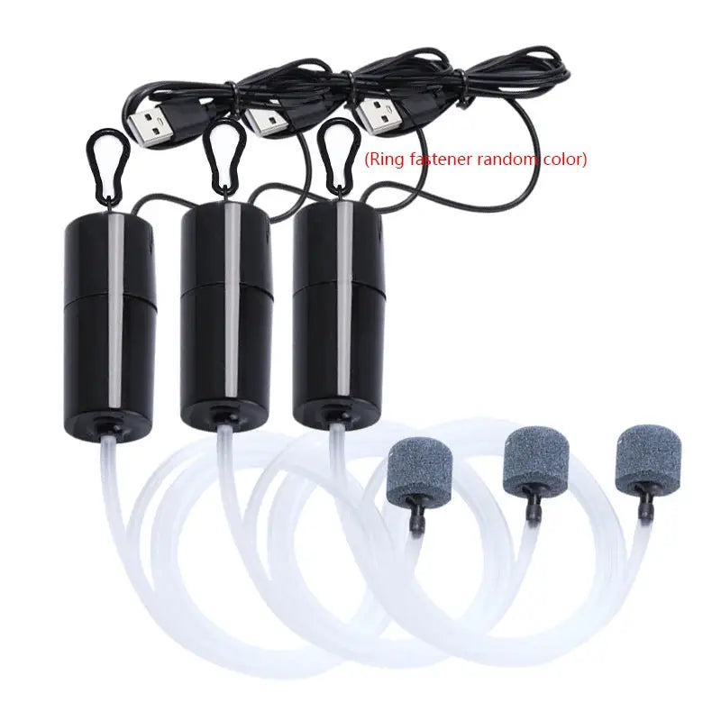 USB Aquarium Air Pump Silent Air Compressor Oxygenator 5V Portable Mini Oxygen Aerator For Fish Tank