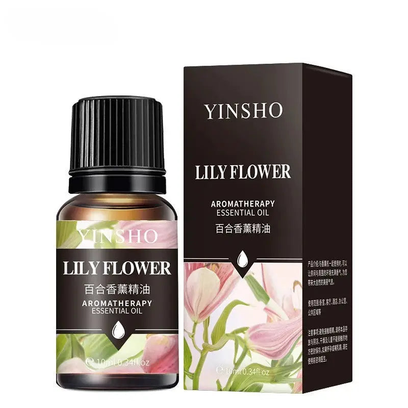 17 Flavors 10ml Essential Oils Set For Aroma Diffuser And Humidifier Lavender Rose Eucalyptus White Peach Oolong