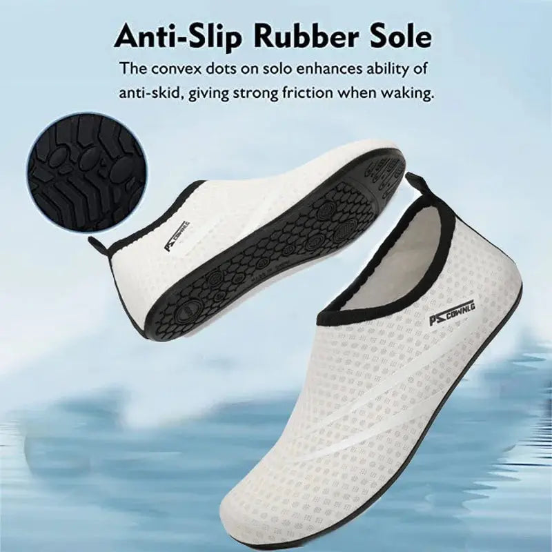 AquaStride Unisex Water Shoes Breathable Mesh Quick Dry Non Slip Rubber Outsole For Beach Surf Snorkeling