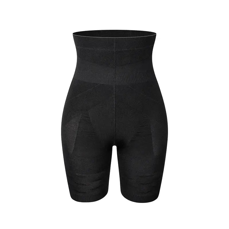 Men's high-waist tummy-control shapewear shorts in black by Simples Market