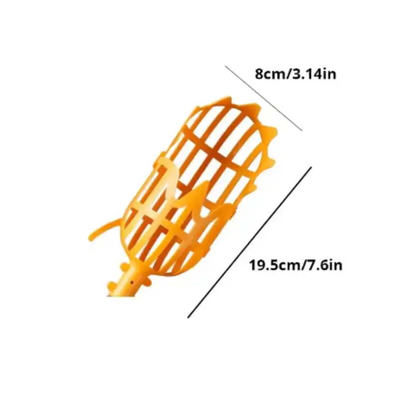 Farm Garden Fruit Picker With Deep Basket Head For Apple And Peach Harvest Convenient Fruit Catcher Tool
