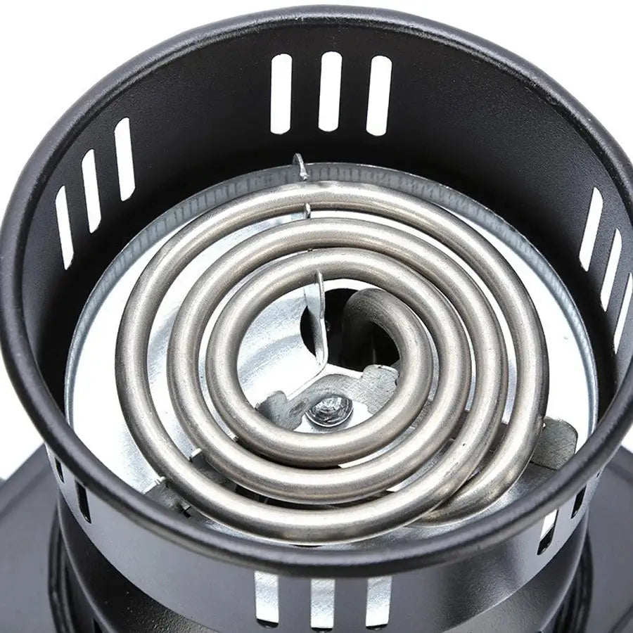 Unbranded 500W Electric Hookah Coal Burner With Fast Three To Five Minute Ignition And Heat Resistant Porcelain Plate