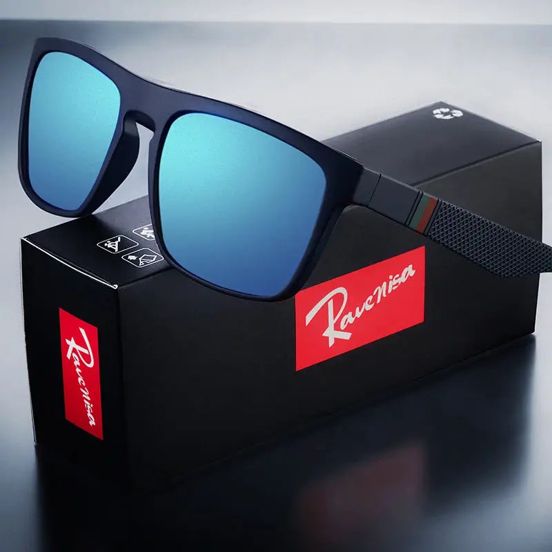 Unisex Vintage Square Polarized Sunglasses UV400 Protection For Driving And Fishing