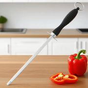 Professional Carbon Steel Knife Sharpener Rod With ABS Handle For Durable Kitchen Tool