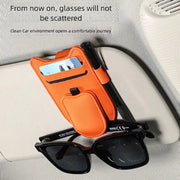 Magnetic Car Sunglasses Holder Sun Visor Clip Eyeglasses Hanger Portable Ticket Card Clip Auto Accessories
