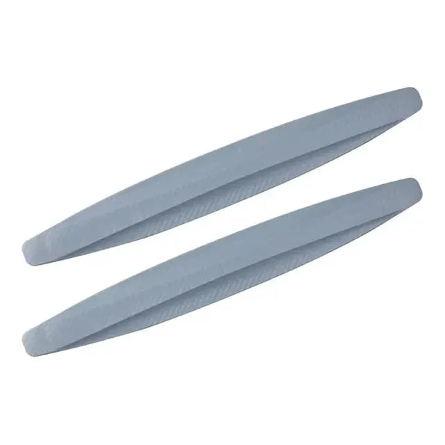 2pcs gray car bumper protector strips for corner protection and scratch prevention