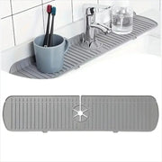 Silicone Faucet Water Catcher Mats For Kitchen Sink Anti Slip Spill Proof Drying Splash Guard Pads